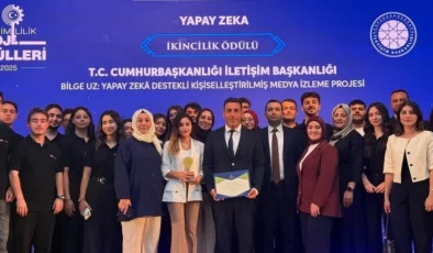 İletişim Başkanlığının yapay zeka projesine ikincilik ödülü