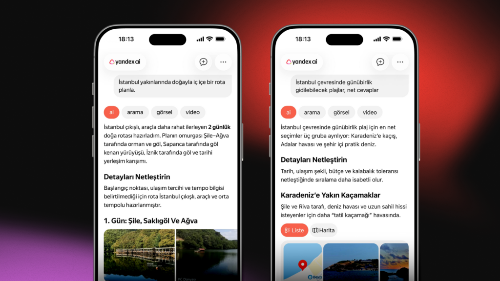 Yandex Türkiye'den yaz sezonuna özel yapay zekâ güncellemesi 3 yandex yapay zeka 3