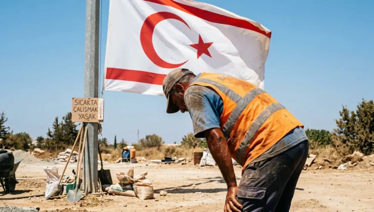 KKTC’de aşırı sıcak yüzünden açık alanda çalışmaya 10 günlük kısıtlama getirildi