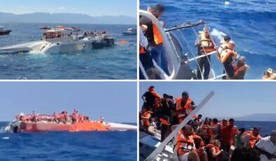 Girne açıklarında feribot faciası!