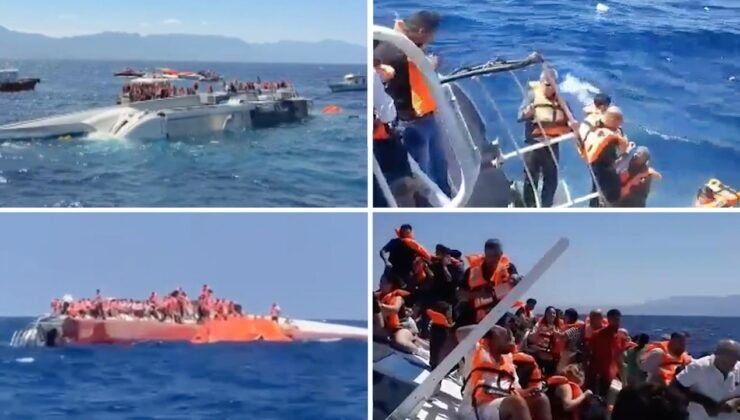 Girne açıklarında feribot faciası!