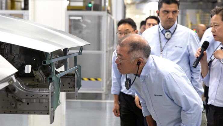 Hyundai patronu İzmit’te üretim hattına indi! IONIQ 3 için kritik mesaj