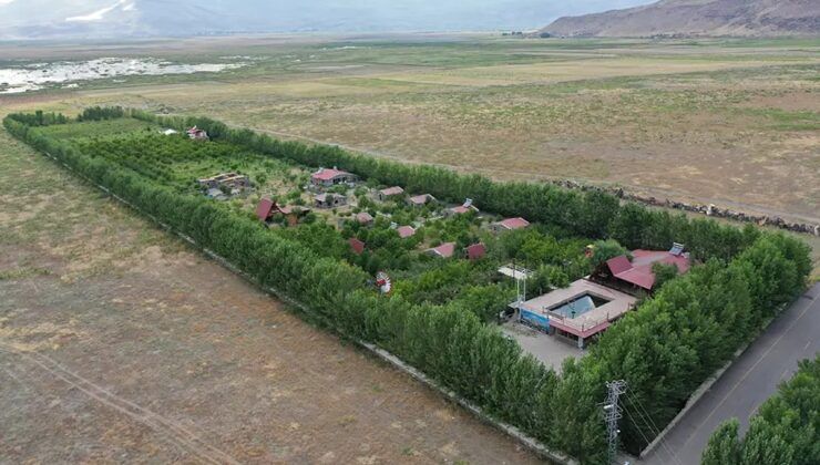 İnadıyla çorak toprağı meyve bahçesine çevirdi