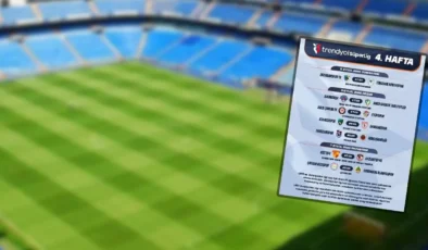 Süper Lig’de 4. haftanın programı güncellendi