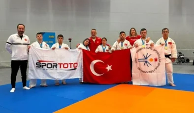 Down Judo Milli Takımı İsveç’i madalyalara boğdu! 7 madalya birden