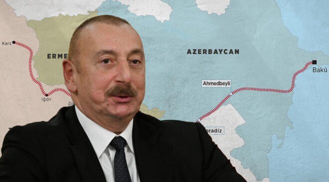 Aliyev açıkladı: Zengezur Koridoru’nda yıllık 15 milyon ton yük hedefi