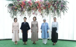 Emine Erdoğan Kırgızistan’da lider eşleriyle bir araya geldi