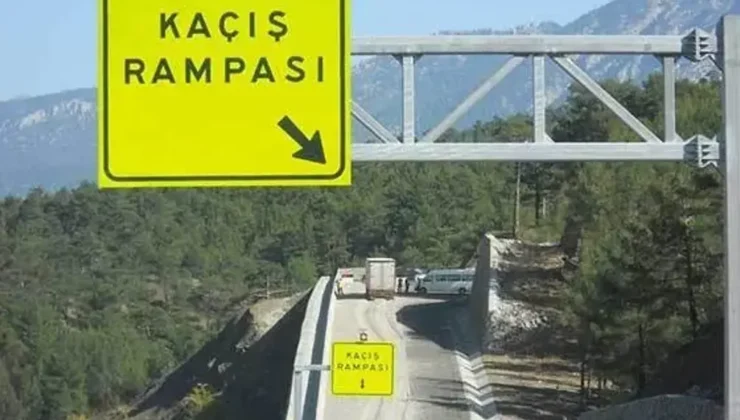 Kaçış rampaları ağır vasıtaların fren riskine karşı devreye giriyor