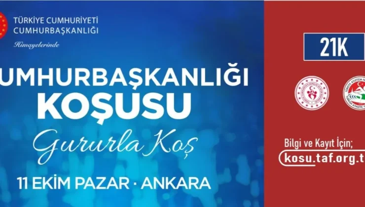 Cumhurbaşkanlığı Yarı Maratonu 11 Ekim’de Ankara’da koşulacak