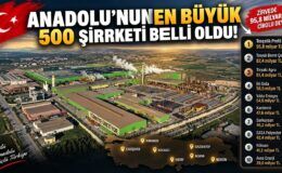 Anadolu’nun En Büyük 500 Şirketi açıklandı