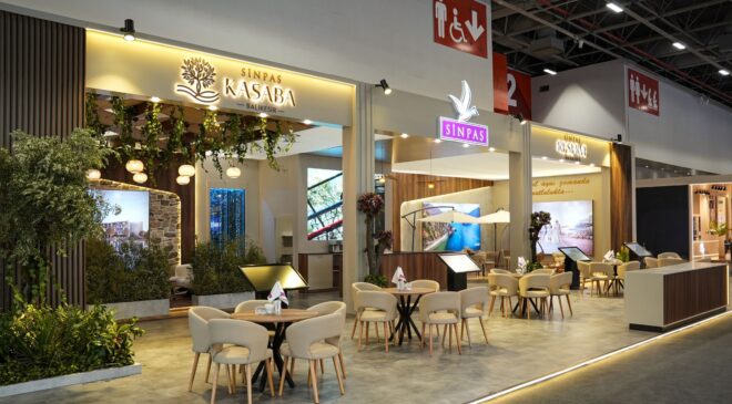 MÜSİAD EXPO’da fuarın ortasına Marmaris sahili kurdular!