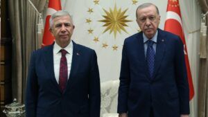 Cumhurbaşkanı Erdoğan ile Mansur Yavaş Beştepe’de bir araya geldi