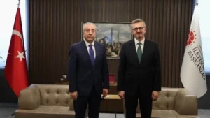Burhanettin Duran, FAO adayı Mehdi Eker ile görüştü