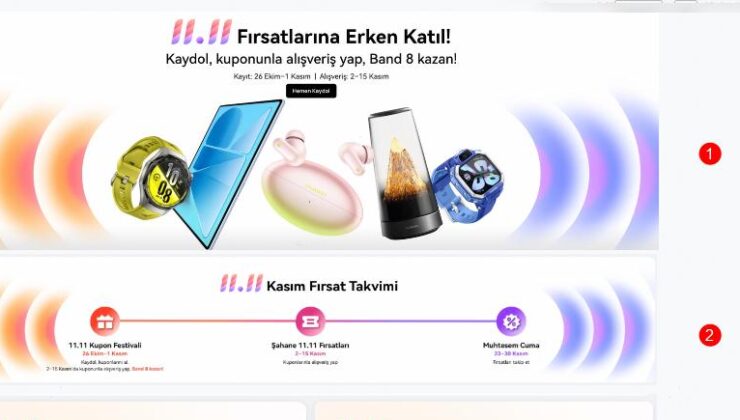 HUAWEI’den kasım alışverişine yüzde 12 indirim ve akıllı bileklik fırsatı