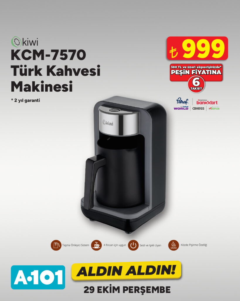 A101'de teknoloji fırsatları! Televizyon fiyatları 10 bin 499 TL'den başlıyor 7 A101 29 Ekim teknoloji ürünleri listesi belli oldu. 65 inç televizyonlar, beyaz eşyalar ve küçük ev aletlerinin fiyatları açıklandı. İşte ürünler.