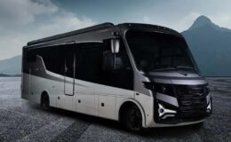 Yolların yeni lüks devinden 724 kilometre menzil 400 bin dolarlık elektrikli karavan tanıtıldı
