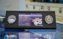 TCG Anadolu için 3 bin adet gümüş hatıra parası basıldı