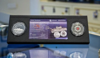 TCG Anadolu için 3 bin adet gümüş hatıra parası basıldı