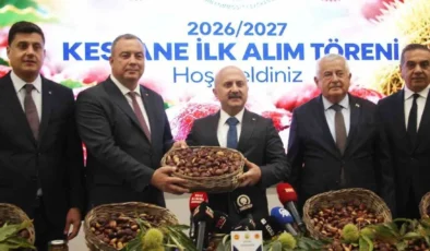 Aydın kestanesinde sezonun ilk ürünü kilogramı 600 TL’den alındı