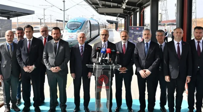 Çerkezköy-Kapıkule Hızlı Tren Hattı yarın hizmete açılıyor