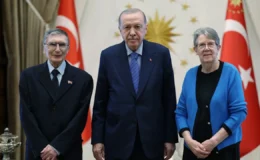 Cumhurbaşkanlığı Külliyesi’nde bilim dünyasının gururu Aziz Sancar ağırlandı