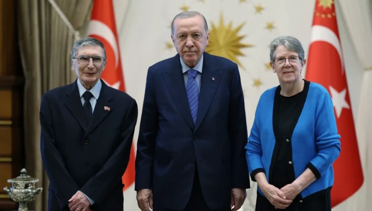 Cumhurbaşkanlığı Külliyesi’nde bilim dünyasının gururu Aziz Sancar ağırlandı