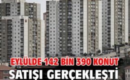 Eylül ayında 142 bin 390 konut satıldı: İlk el satışlar arttı, ikinci el geriledi