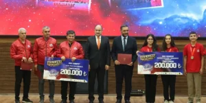 Şanlıurfa TEKNOFEST Güneydoğu kapsamında finale yükselen 43 takım ve dereceye giren 4 takım ödüllendirildi. Hasan Şıldak ve Mehmet Kasım Gülpınar’dan açıklamalar.-TÜRKİYEDE İŞ DÜNYASI