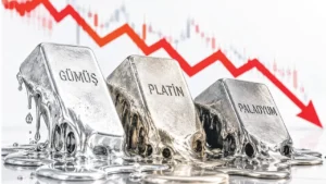 Gümüş, platin ve paladyumda fiyatlar resmen eridi