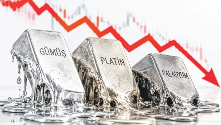 Gümüş, platin ve paladyumda fiyatlar resmen eridi