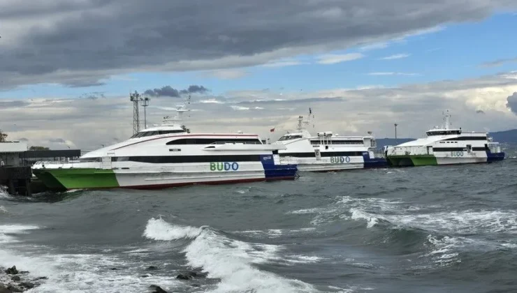 Marmara’da fırtına engeli: BUDO’nun 12 seferine olumsuz hava iptali